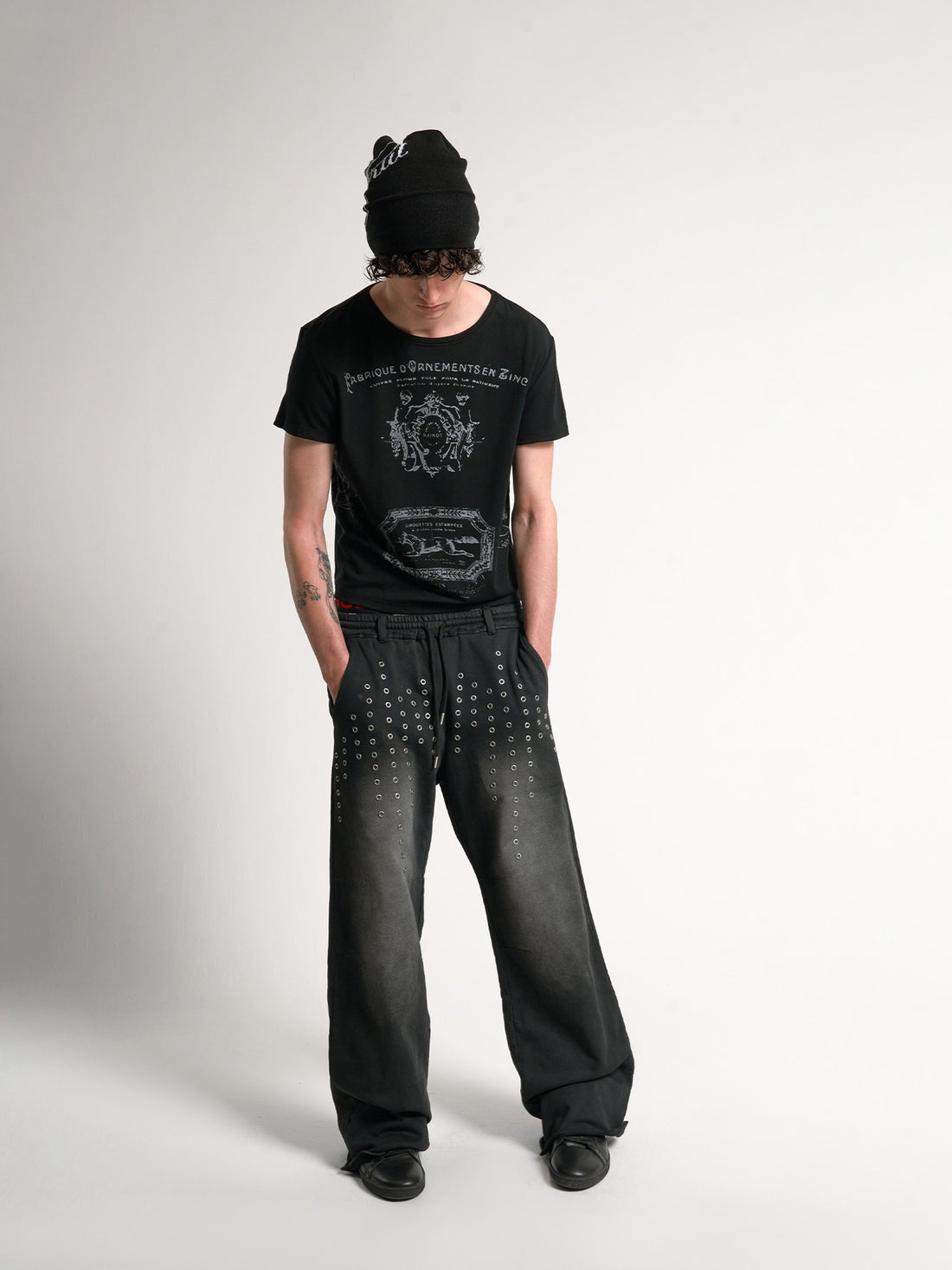 no E mosen Distressed Abstract Digital Print Graphic Women&