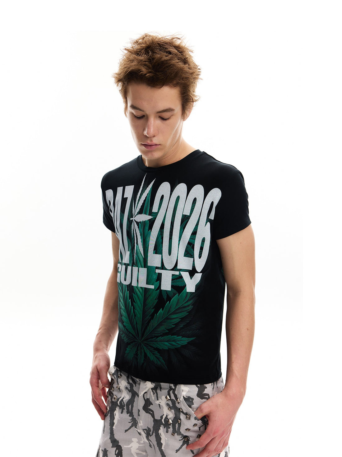 no E mosen Gradient Digital Print 3d Cut Slim Fit Streetwear Women&