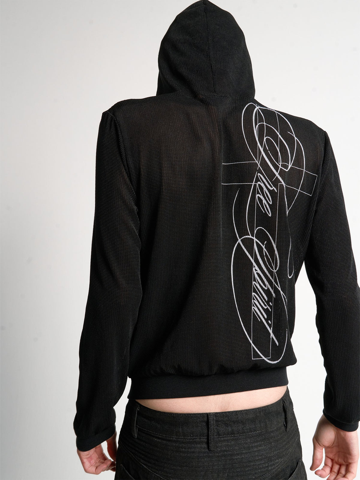 no E mosen Hollow Print Zip Up Women&