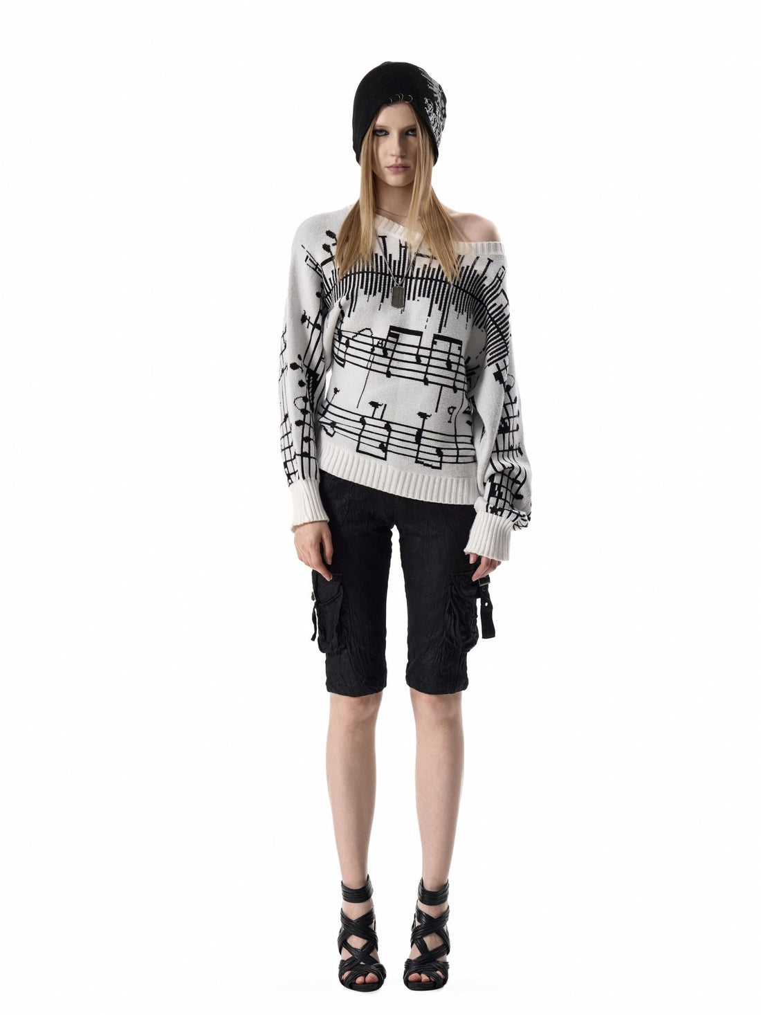 no E mosen Jacquard Asymmetric Print Women&