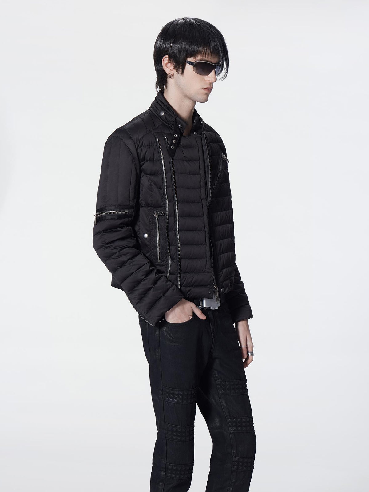 no E mosen Multi Zip Structured Slim Fit Women&