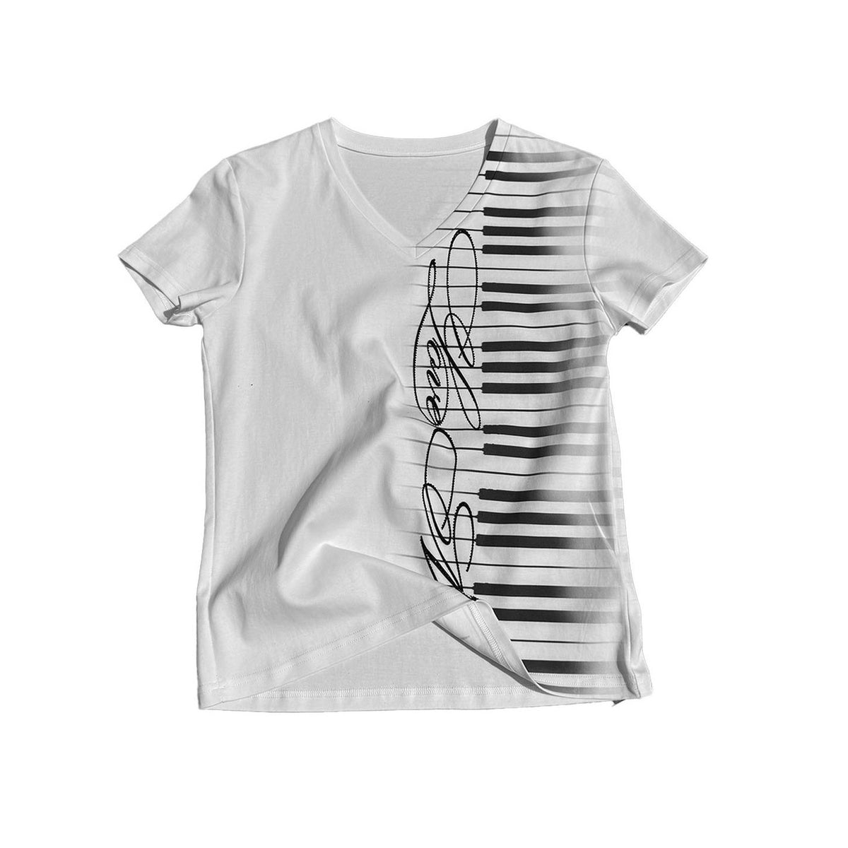 no_E_mosen_Rhinestone_Music_Note_Print_V-neck_Women&