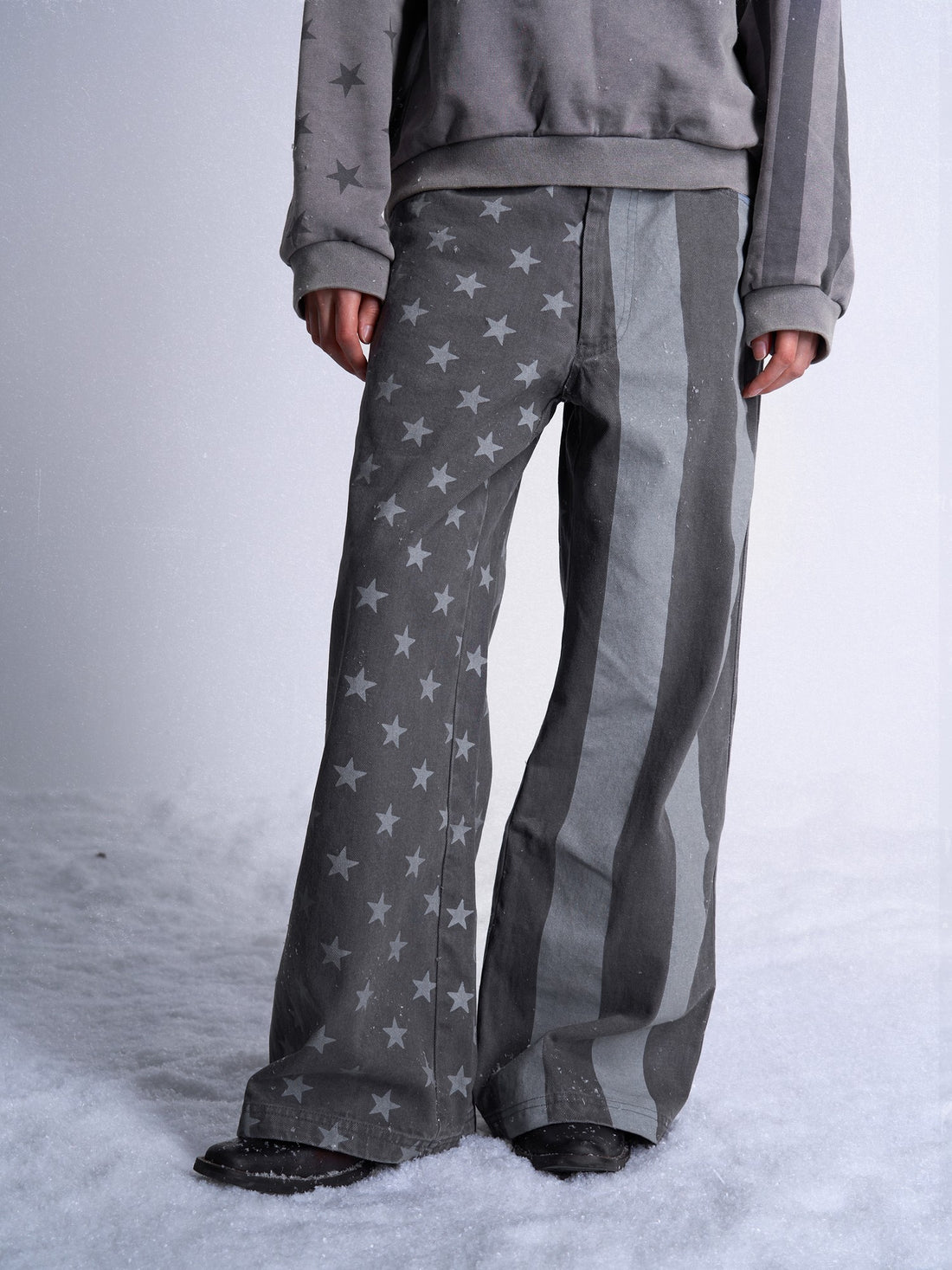 no E mosen Star Print Straight Leg Women&