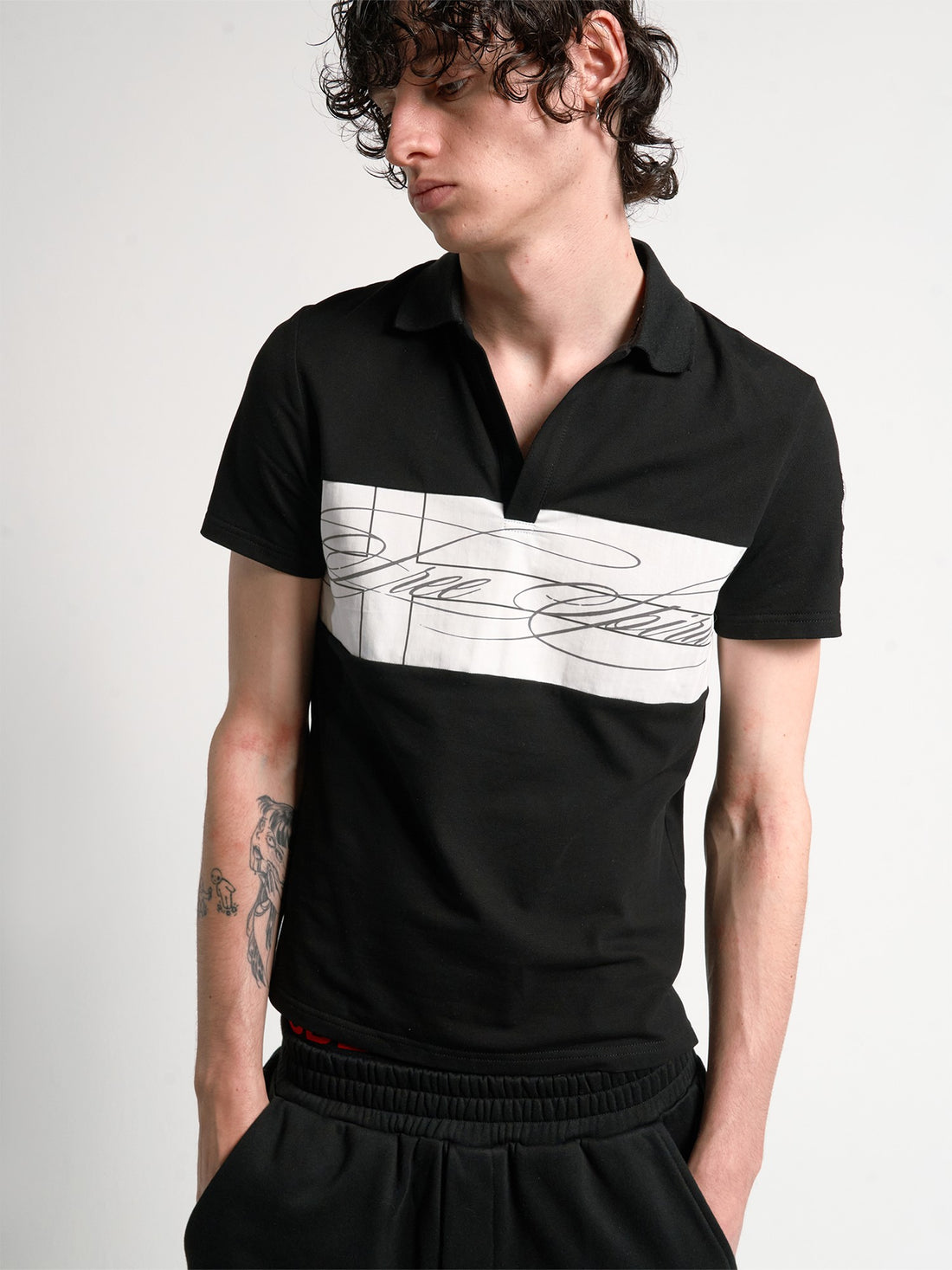 no E mosen Street Contrast Cross Print Embroidered Splice Women&
