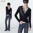 no_E_mosen_Striped_Faux_Layered_Digital_Print_Henley_Neck_Slim_Fit_Women&