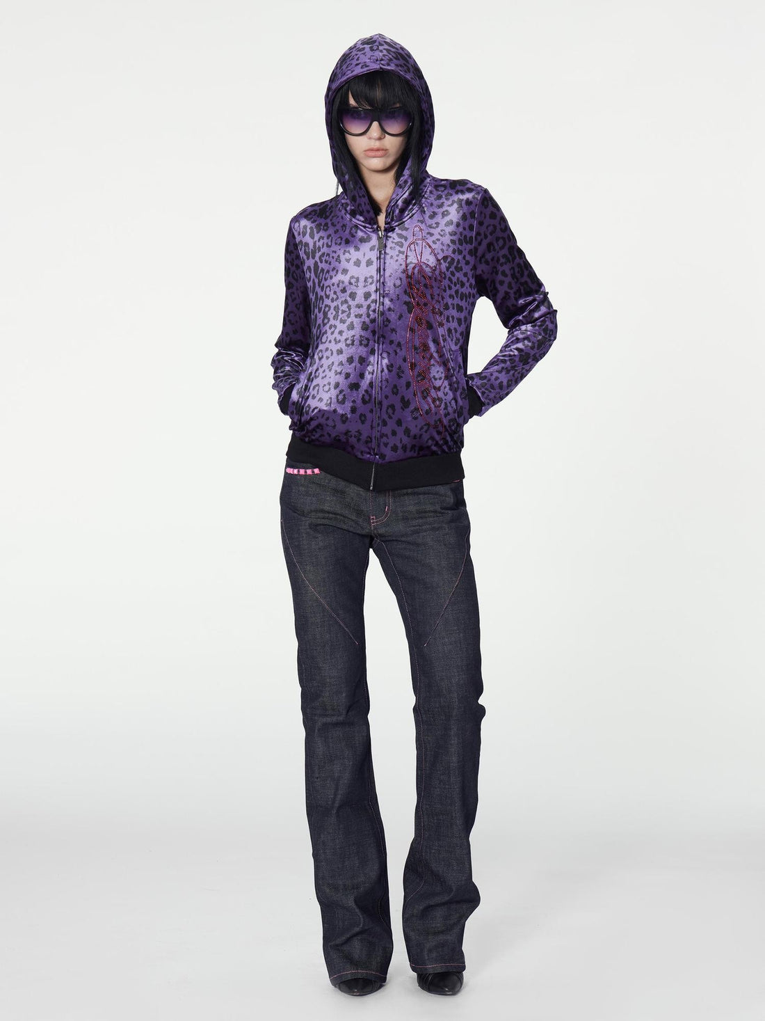 no E mosen Studded 3d Effect Mid Rise Structured Cotton Women&