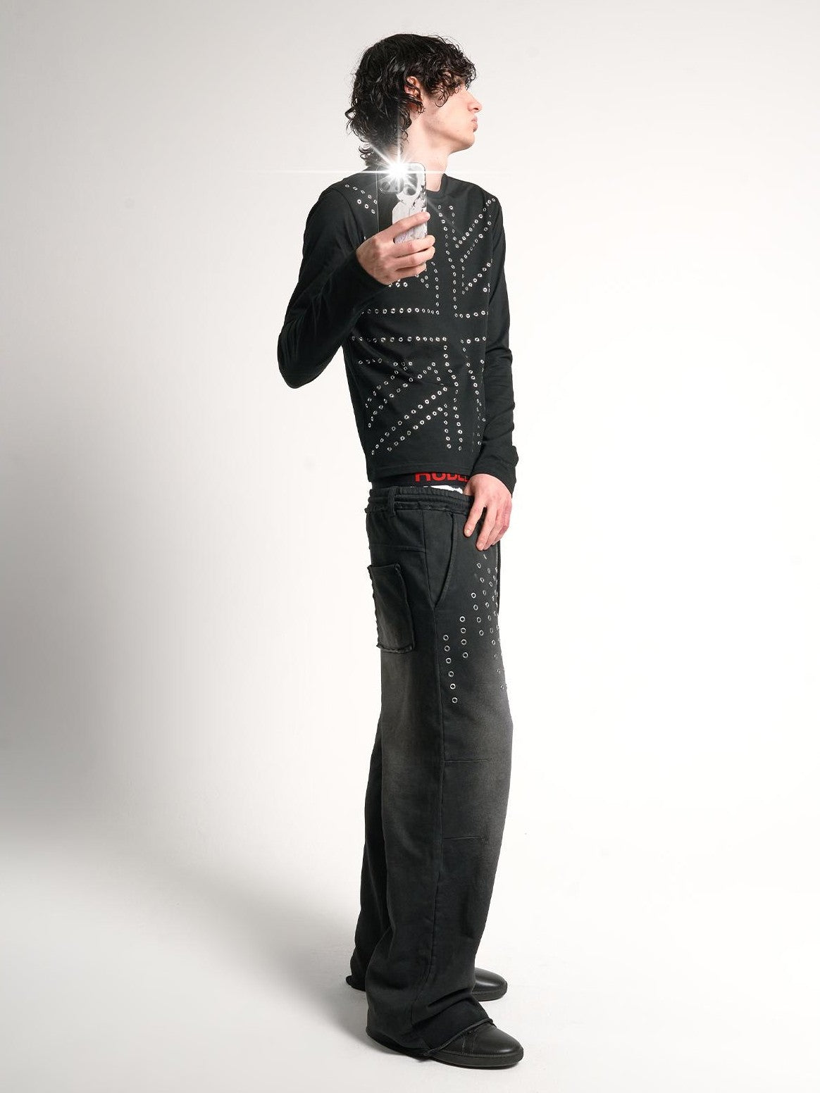no E mosen Studded Rhinestone Embellished Slim Fit Women&