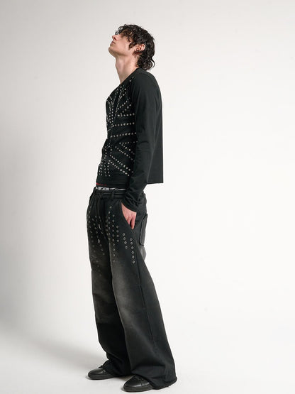 no E mosen Studded Rhinestone Embellished Slim Fit Women&