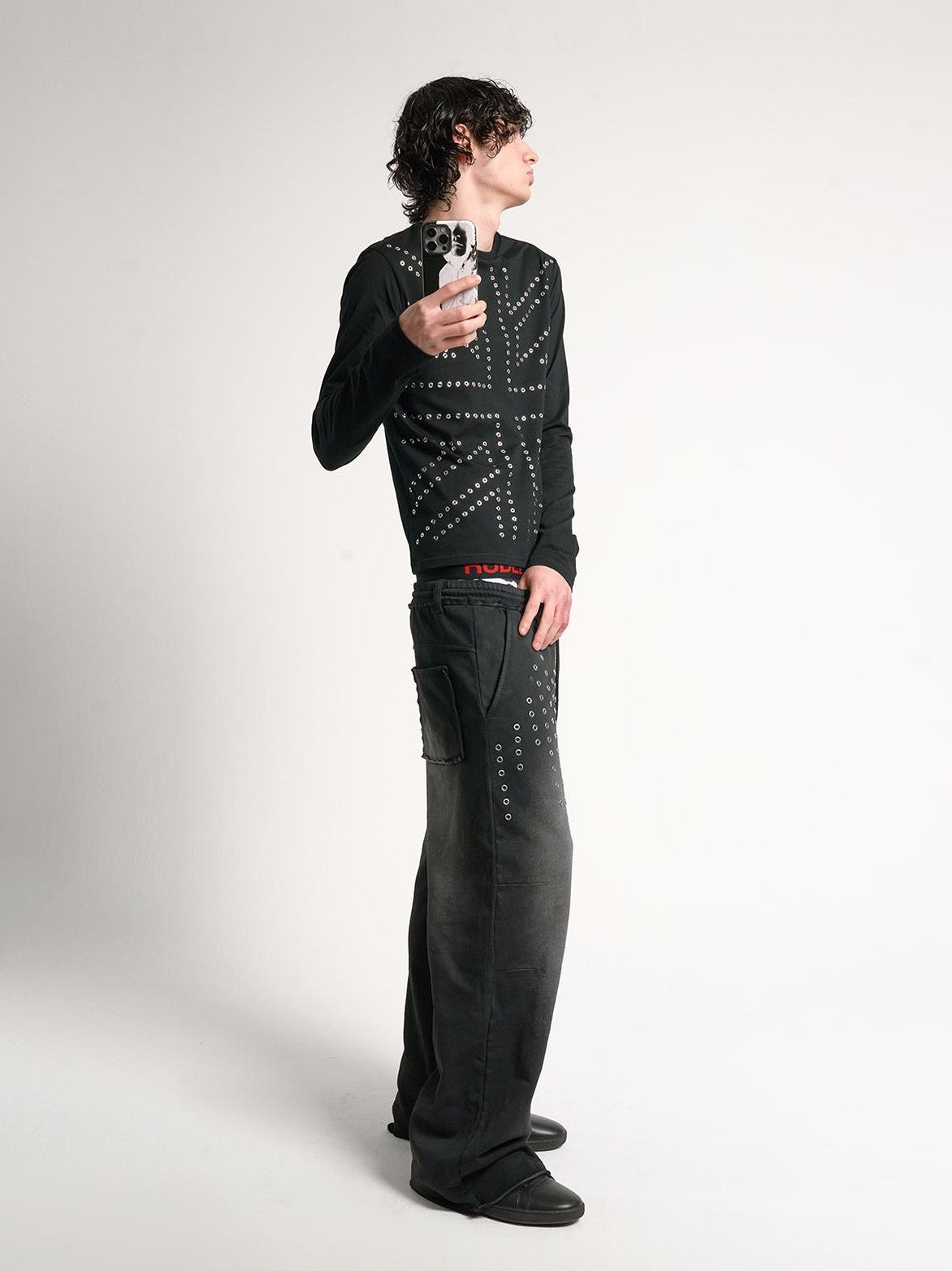 no E mosen Studded Rhinestone Embellished Slim Fit Women&