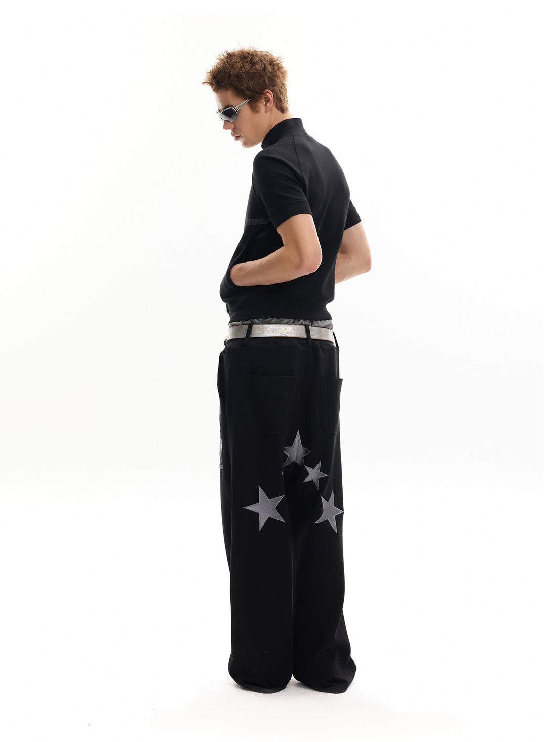 no E mosen Union Jack Print Digital Print Zip Up Stand Collar Women&