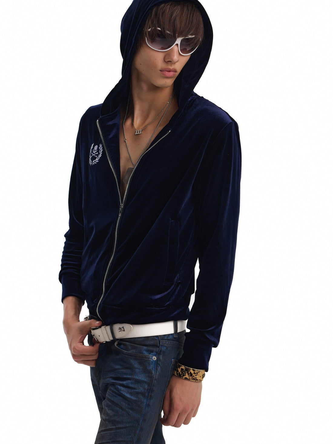 no E mosen Velvet Applique Embroidered Patchwork Slim Fit Women&