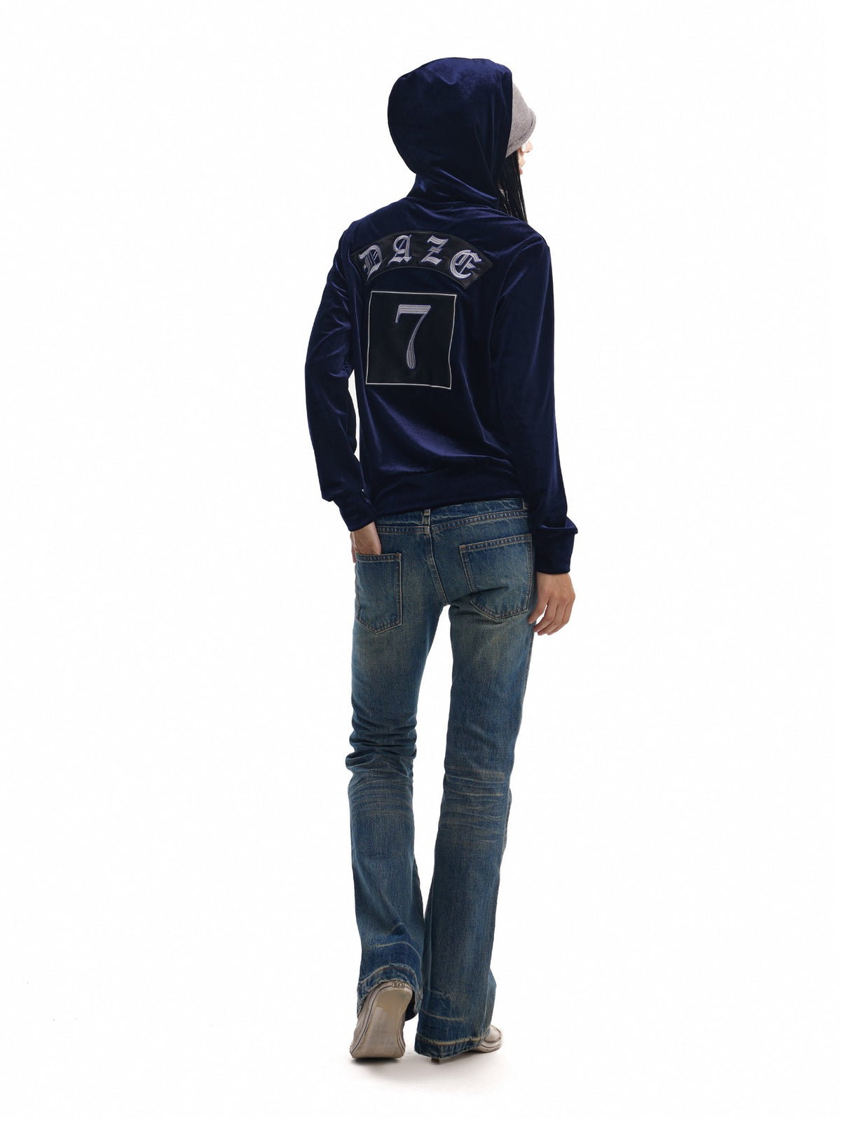 no E mosen Velvet Applique Embroidered Patchwork Slim Fit Women&