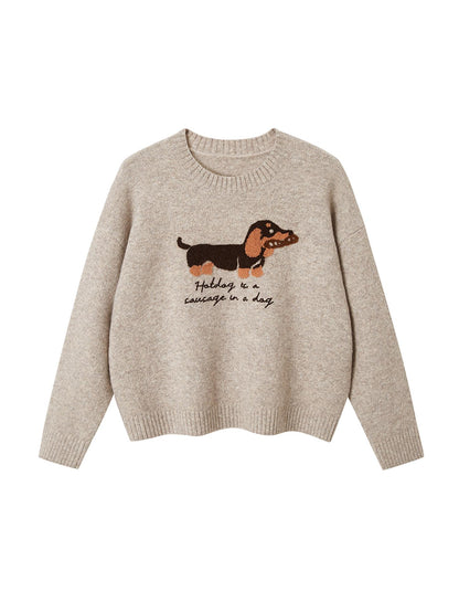 DIDDI MODA Cozydachshund Knit Sweater