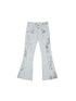ARIADNAw Dual Waist Diamond Punk Checkered Flared Pants Retro Gothic