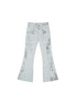 Dual Waist Diamond Punk Checkered Flared Pants Retro Gothic