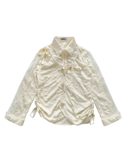 Heavy Industrial Textured Structured Shirt Original Cut