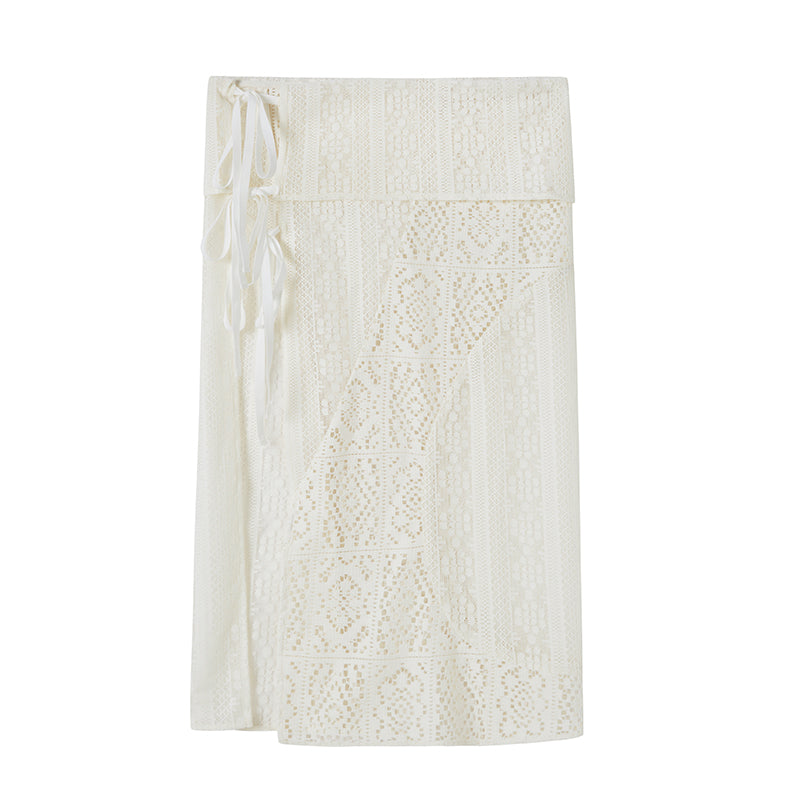 DIDDI MODA Geometric Deconstructed Layered Apron Skirt