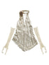 WSW WUSHENWU Lace Velvet Rose Backless Bustier Top
