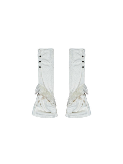 ARIADNAw Ariana Low Rise Contrast Shorts With Knit Socks Y2k Punk