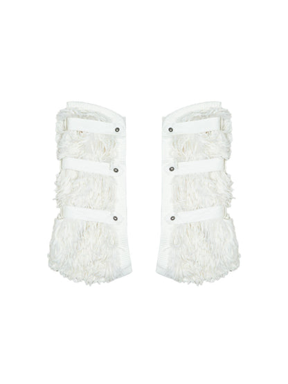 ARIADNAw Ariadna Eco Fur Stitched Leg Warmers For Punk Winter Women