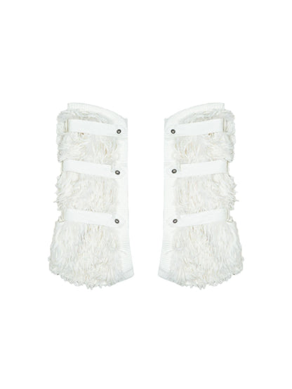 Ariadna Eco Fur Stitched Leg Warmers For Punk Winter Women
