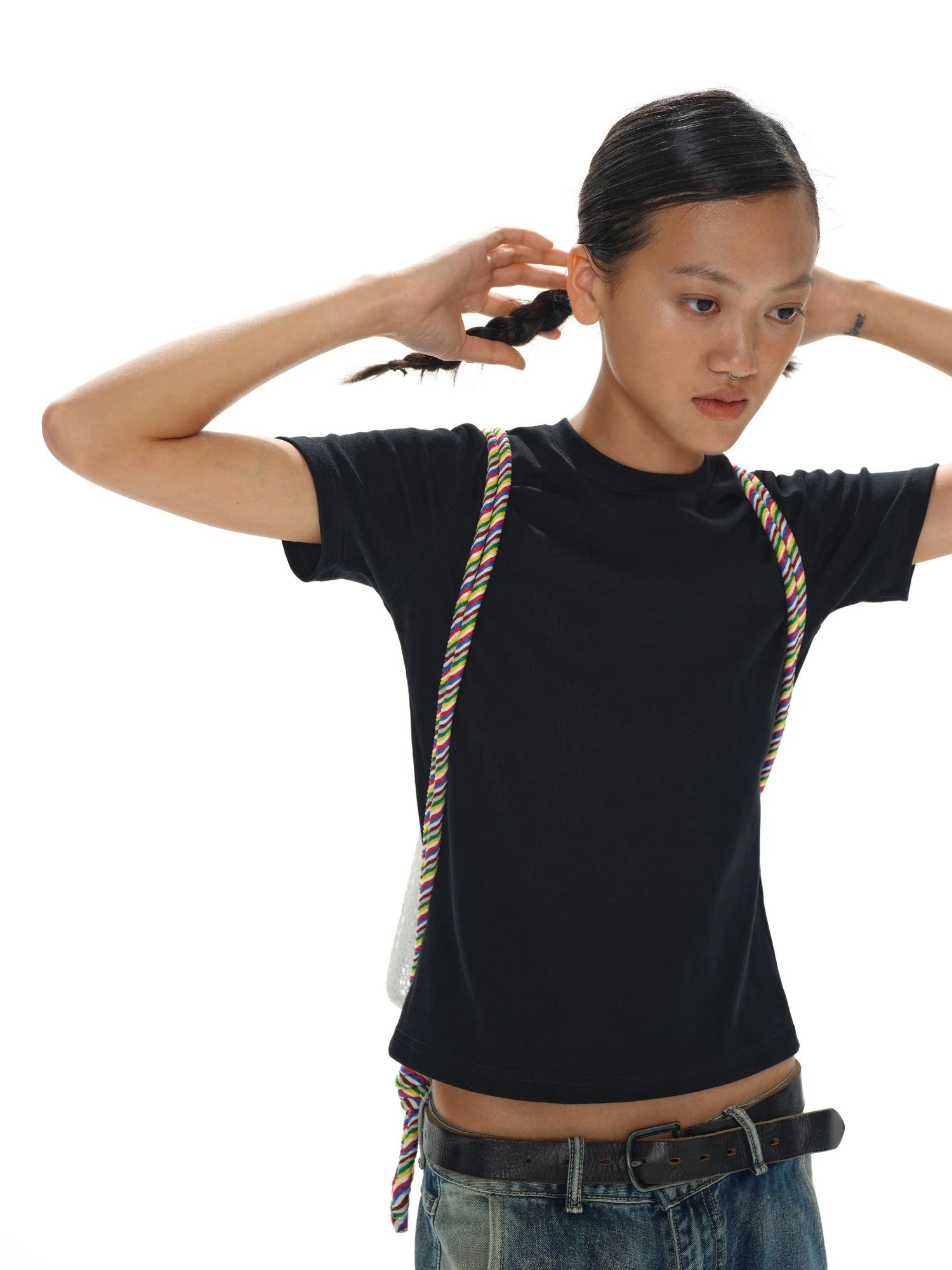 Airy Drawstring Commuter Backpack Lightweight Daypack