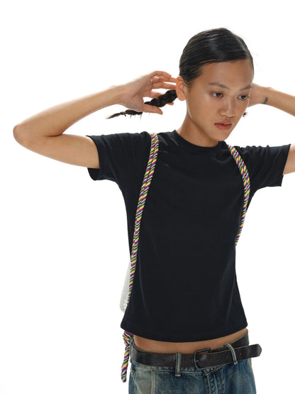 Airy Drawstring Commuter Backpack Lightweight Daypack