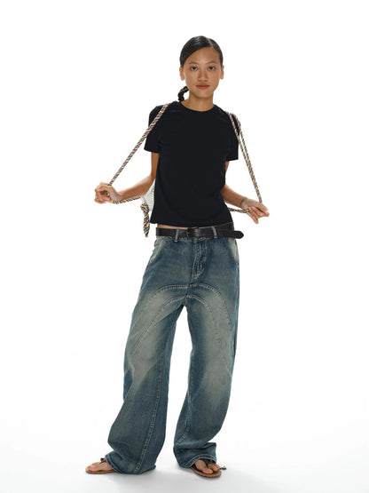 Airy Drawstring Commuter Backpack Lightweight Daypack