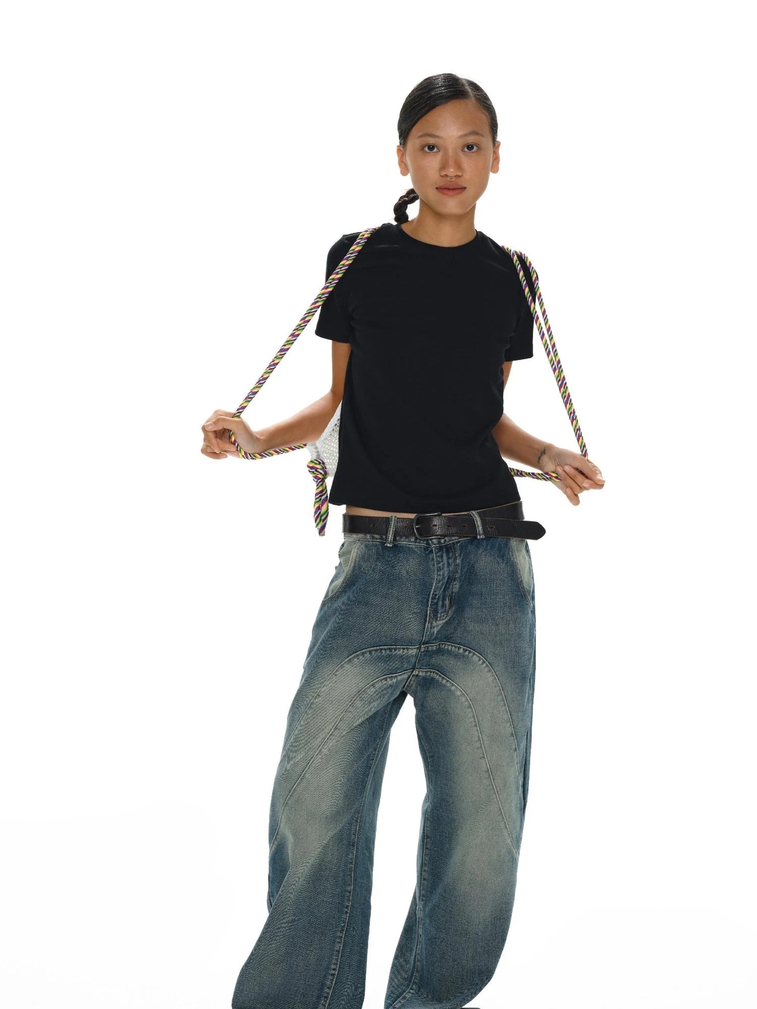 Airy Drawstring Commuter Backpack Lightweight Daypack