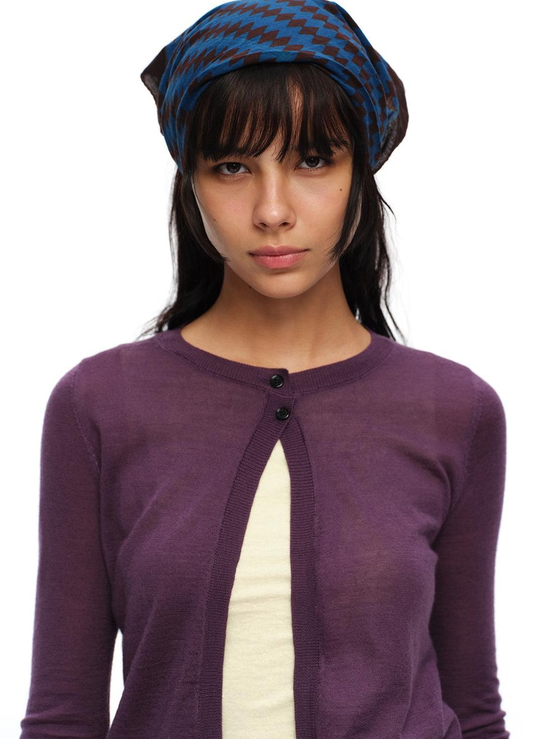 oinimi Airy Layered Set In Shoulder Side Slit Knit Casual Women&