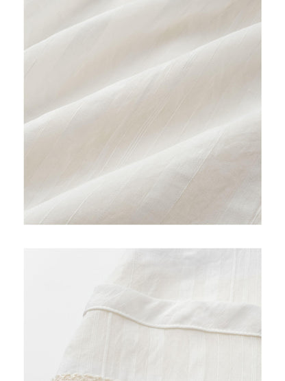 oinimi Asymmetrical Cloud Pleated Skirt In Soft Ivory
