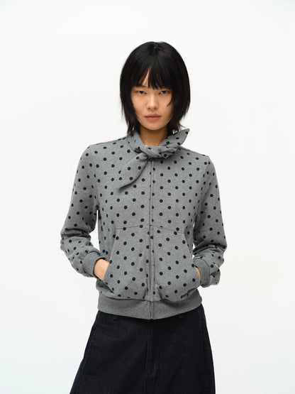 Butterfly Print Hooded Zip Up Sweatshirt