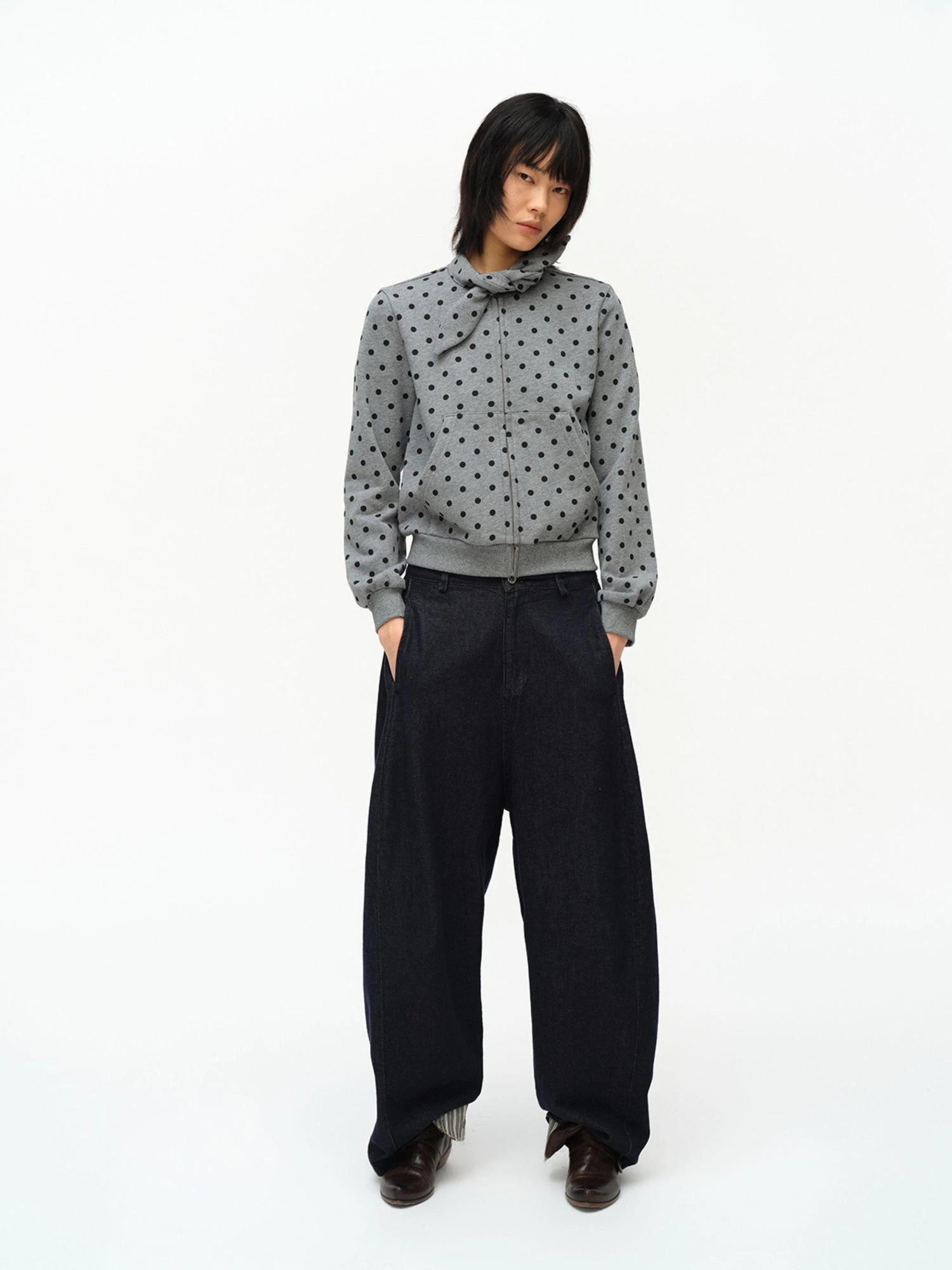 Butterfly Print Hooded Zip Up Sweatshirt