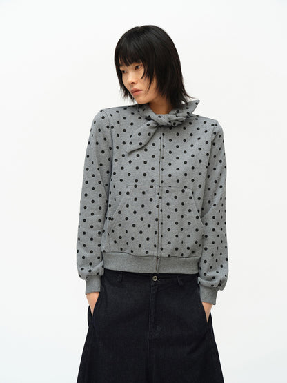 oinimi Butterfly Print Hooded Zip Up Sweatshirt