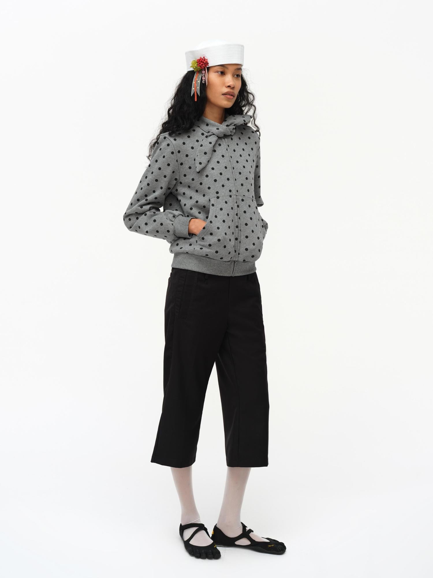 oinimi Butterfly Print Hooded Zip Up Sweatshirt