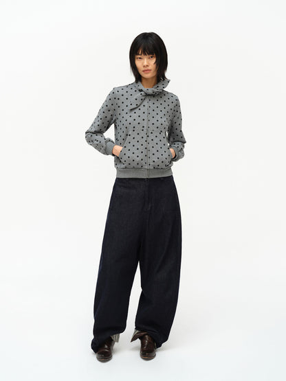 oinimi Butterfly Print Hooded Zip Up Sweatshirt