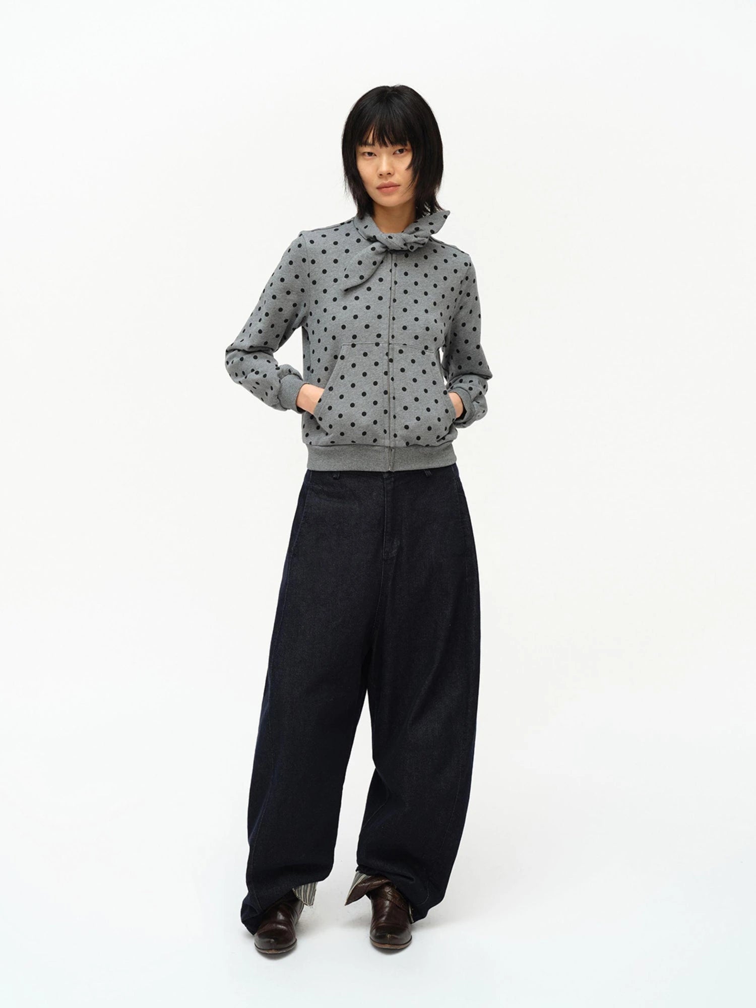 Butterfly Print Hooded Zip Up Sweatshirt