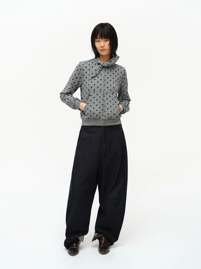 Butterfly Print Hooded Zip Up Sweatshirt