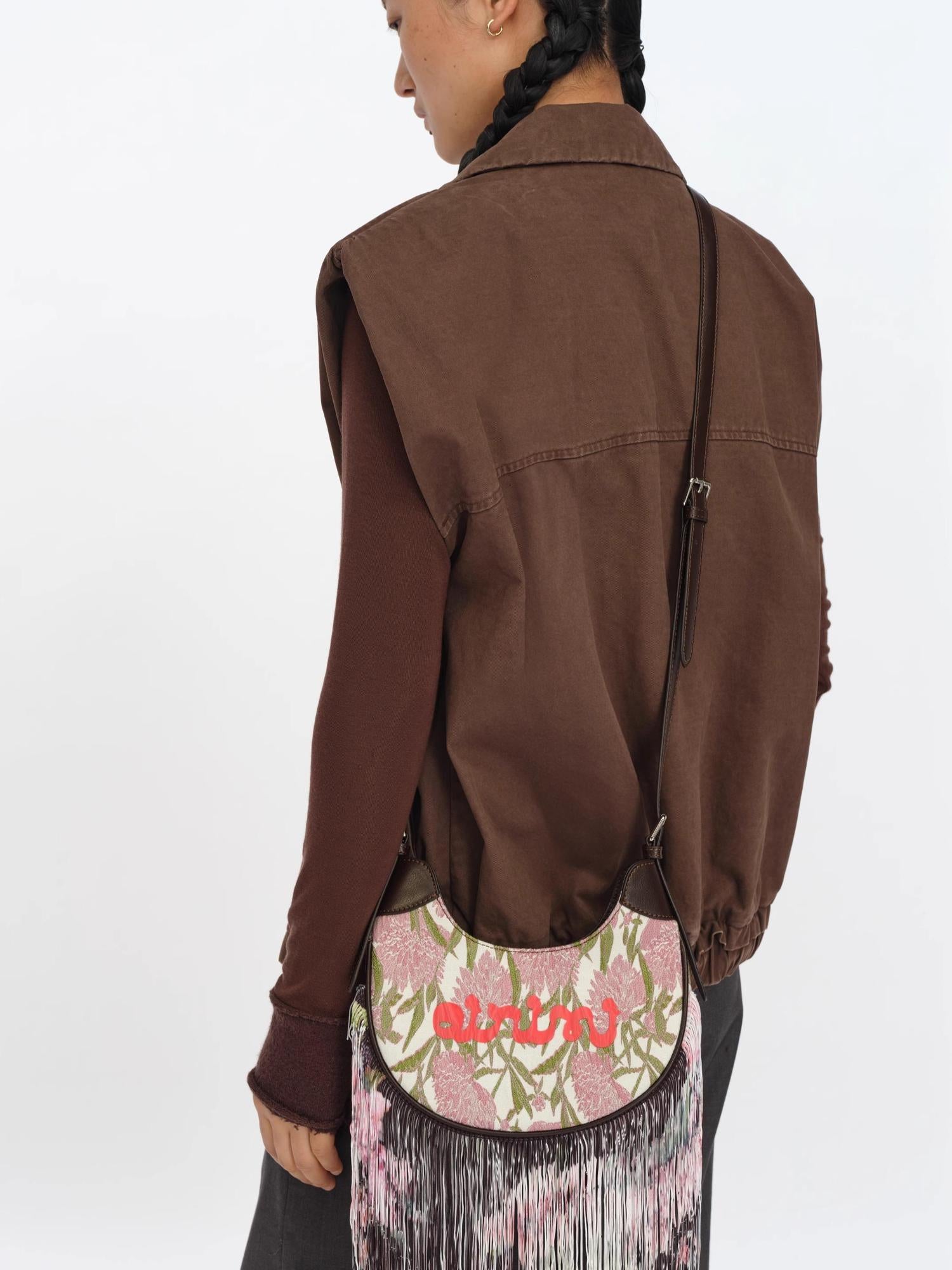 oinimi Distressed Charcoal Wide Fit Utility Vest With Shoulder Pads