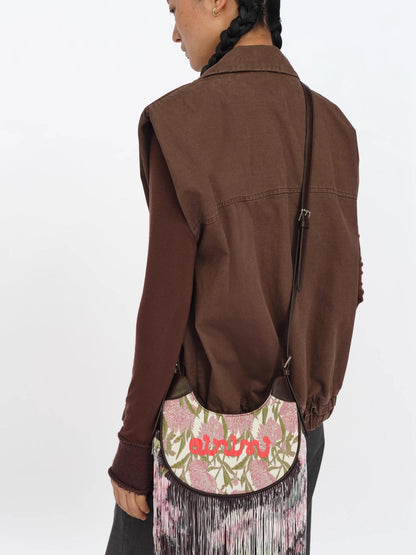 oinimi Distressed Charcoal Wide Fit Utility Vest With Shoulder Pads
