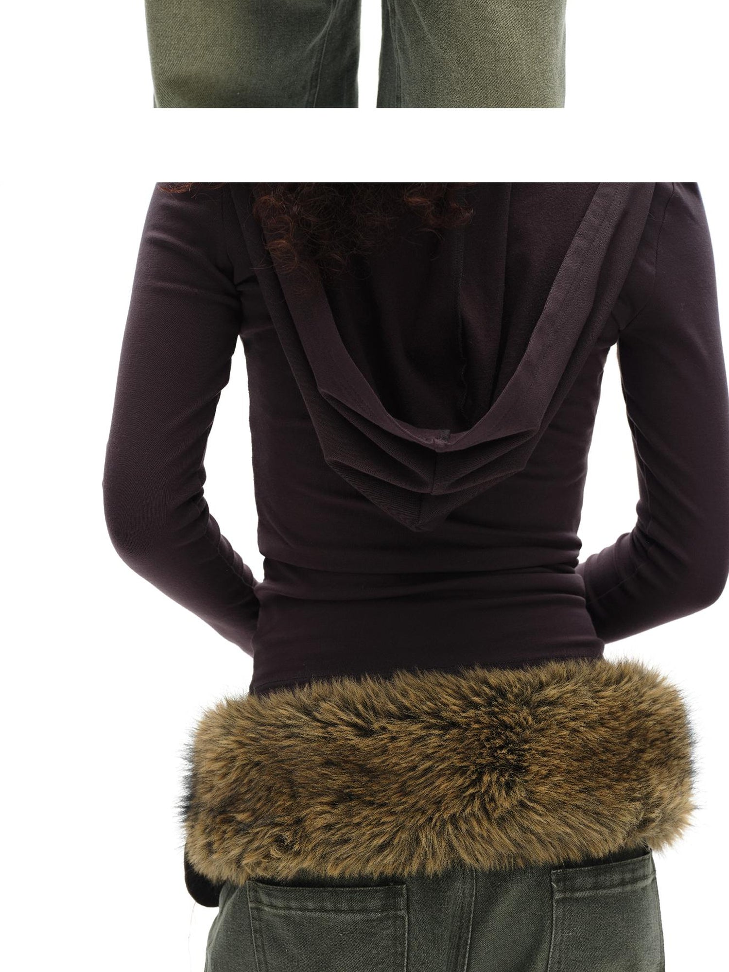 oinimi Dopamine Faux Fur Belt Baguette Scarf Multi Way Wrap