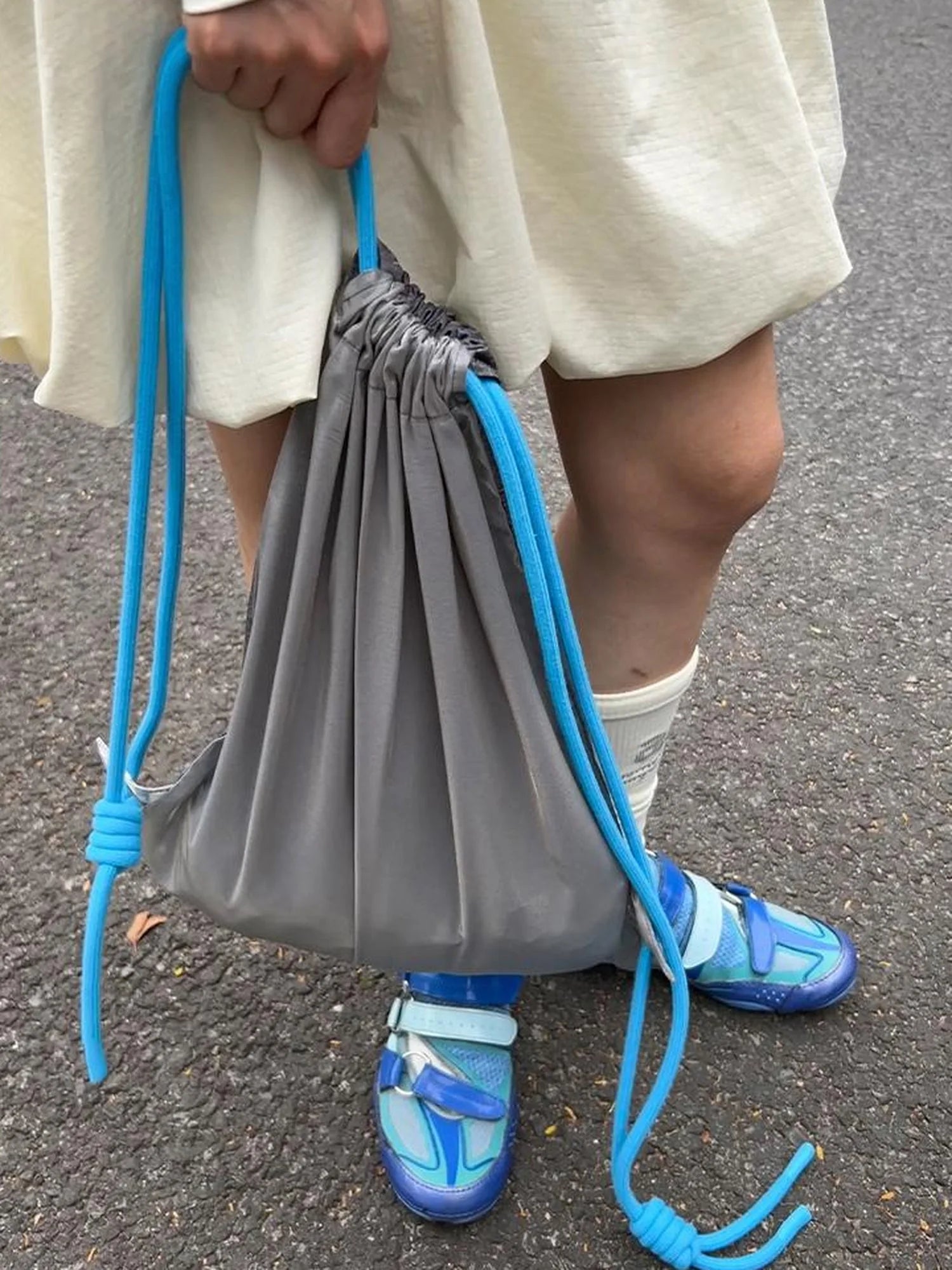 Double Sided Printed Backpack With Spotted Puppy Pattern