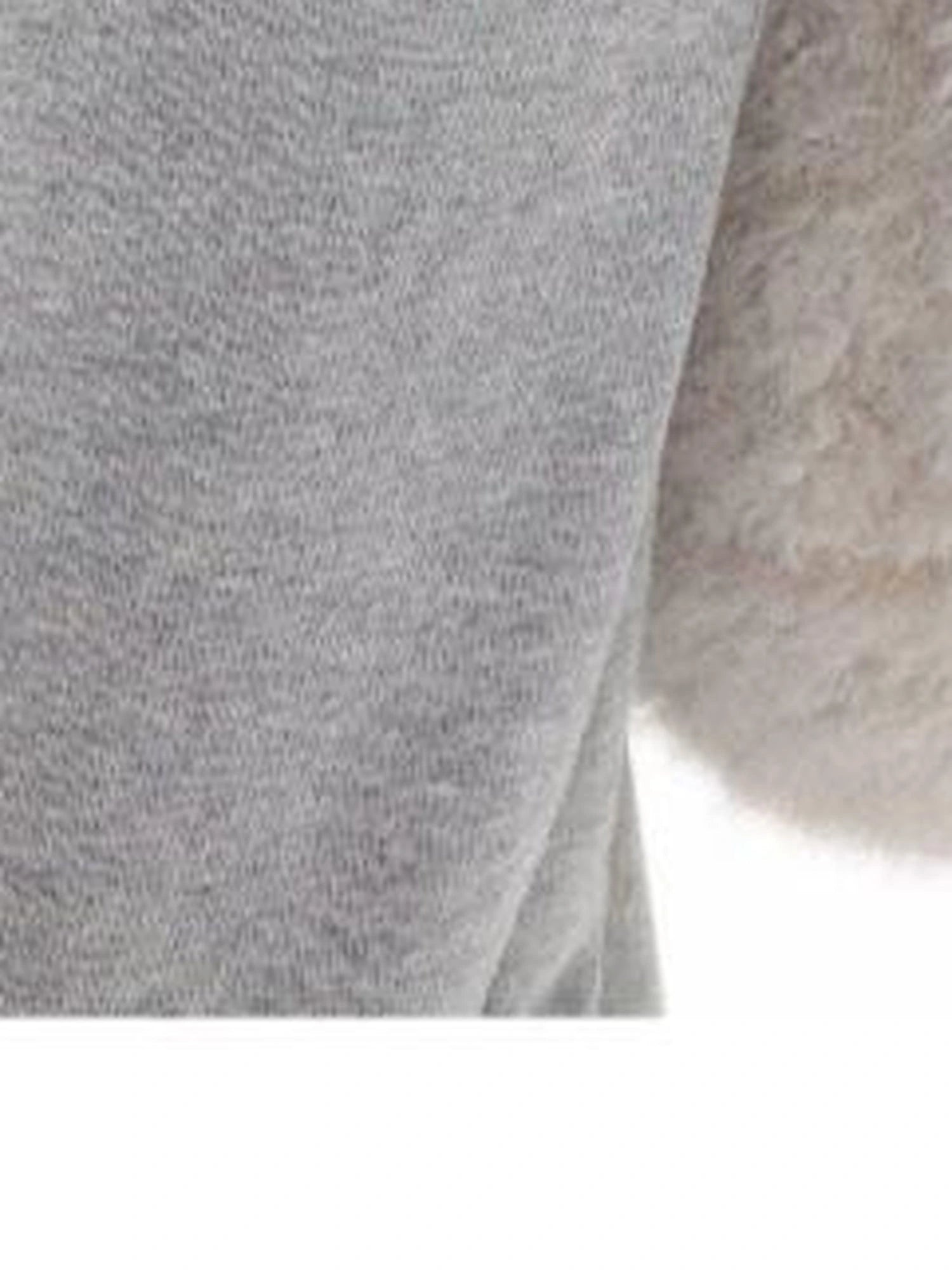 Faux Shearling Crossbody Bag With Buckle Closure