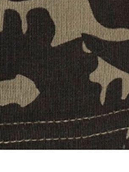 oinimi Flock Dragon Print Vintage Contrast Strap V-neck Top