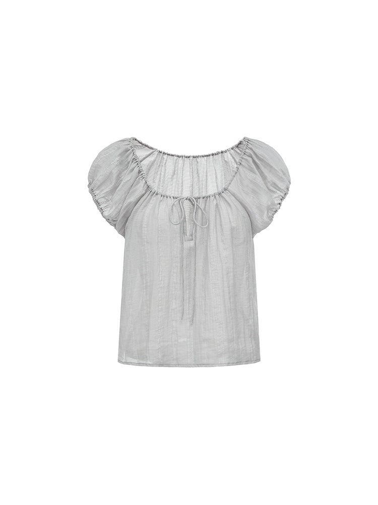 oinimi_Forest_Puff_Sleeve_Drawstring_Square_Neck_Women&