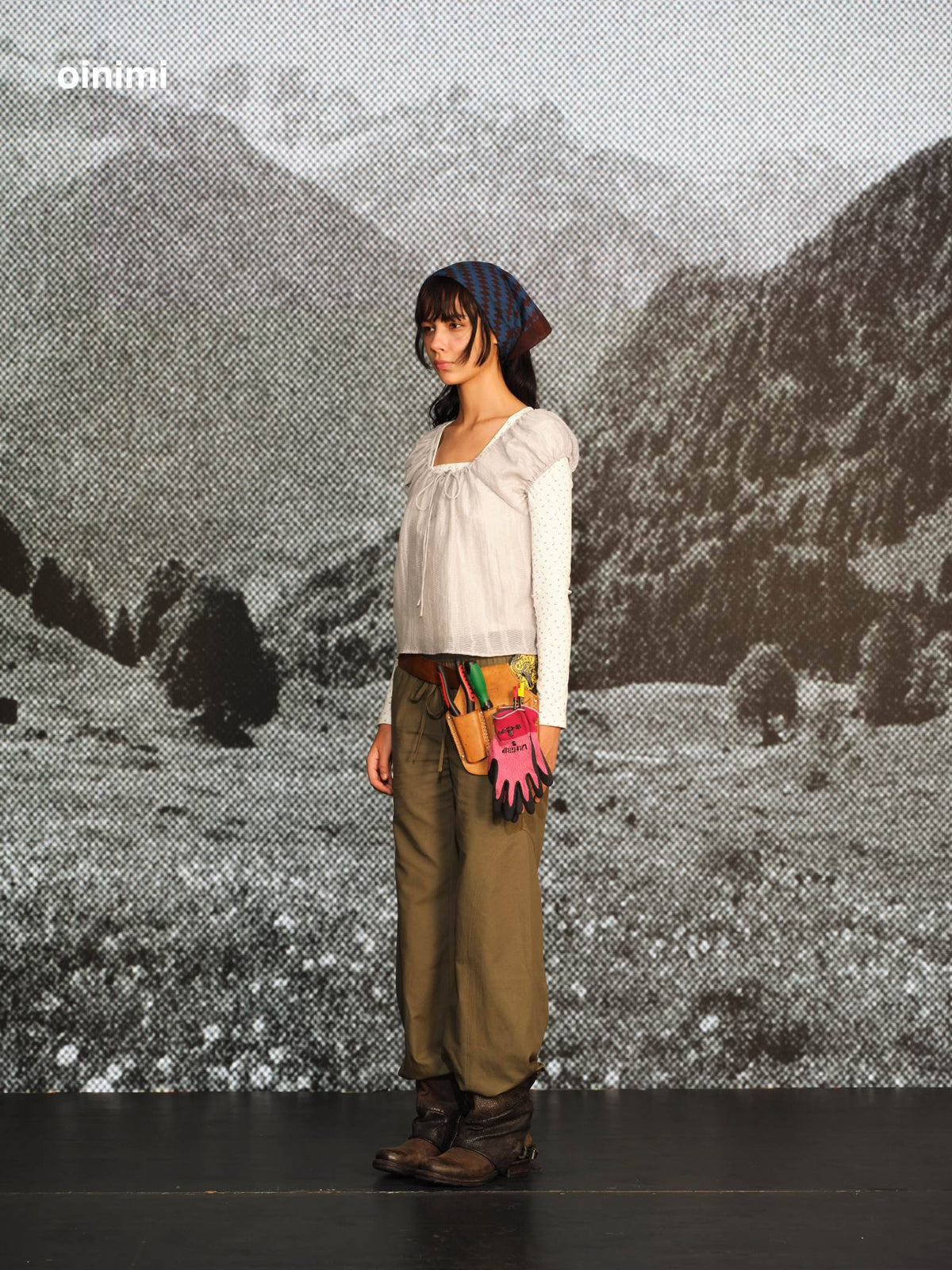 oinimi_Forest_Puff_Sleeve_Drawstring_Square_Neck_Women&