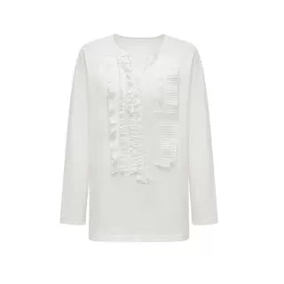 oinimi_Frayed_Lotus_Lace_Poet_Tee_French_Pleat_Long_Sleeves_MISSTT