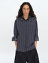 oinimi Fun Striped Button Down Shirt With Multiple Buttons