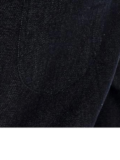 Gray Stripe Crewneck Tee With Tiger Embroidery