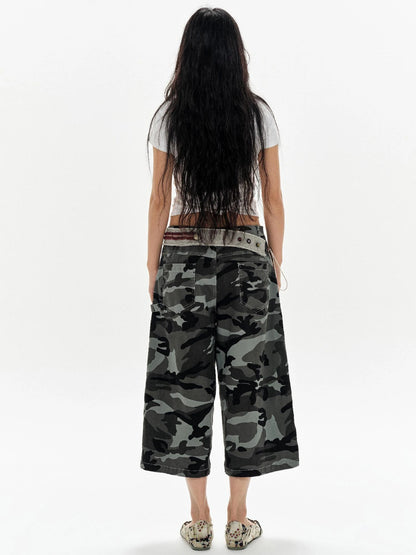 Green Star Contrast Belt With Lotus Buttons